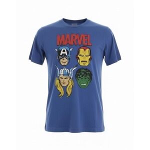 Marvel Comics‎ Avengers Captain America Iron Man Graphic T-Shirt